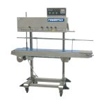 jual frm 1120ld mesin band sealer heavy duty untuk beras karung Hualian Vertical Continuous Tape Sealing Machine