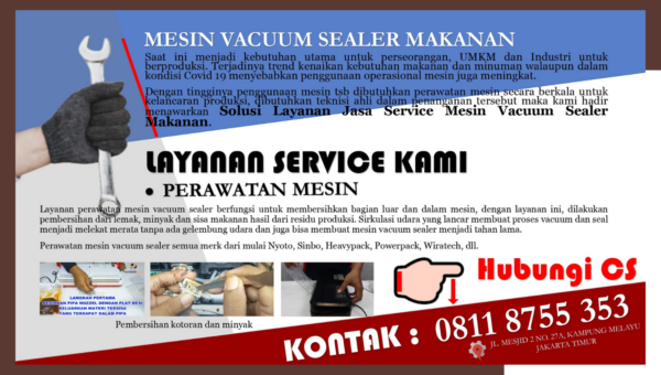 Jasa Service Mesin Vacuum Sealer Jakarta