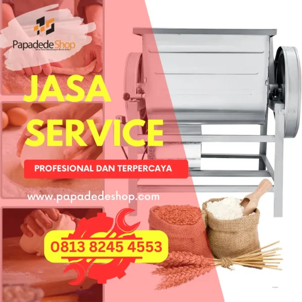 jasa service horizontal dough mixer pengaduk tepung roti jakarta