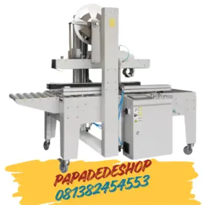 Jual Mesin Carton Sealer Lakban Kardus Pita Penyegel Kotak Karton Pneumatic Water Actived Tape Carton Sealing Machine HCS-55AW