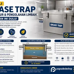 Mau Beli Grease Trap untuk Pengolahan Limbah Dapur? Perhatikan Ini Dulu!