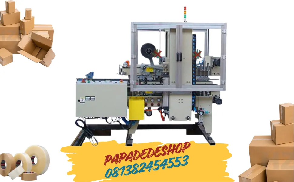 Jual Mesin Lakban Kardus Pita Penyegel Kotak Automatic Carton Edge Sealing Machine with L-Turn RPH-09L