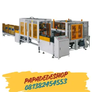 Jual Mesin Lakban Kardus Pita Penyegel Kotak Automatic Random Flap Carton Sealing Machine EC-705AA + EC-706AA