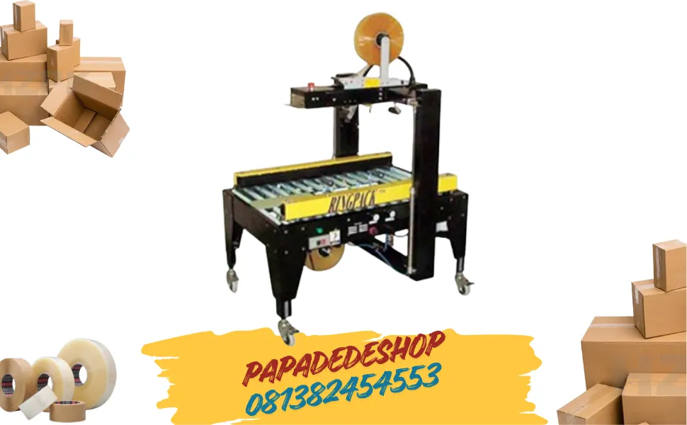 Jual Mesin Lakban Kardus Pita Penyegel Kotak Sealer Karton Penyegel Karton Semi-Otomatis RPE-05