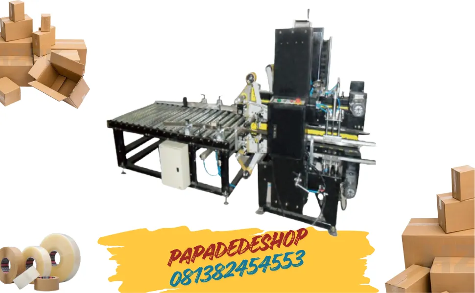 Jual Mesin Lakban Kardus Pita Penyegel Kotak Semi-Automatic Carton Edge Sealing Machine (I Type) RPG-09I