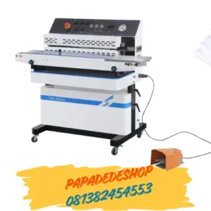 Jual Mesin Vacuum Sealer Pengemas Vakum Automatic Aerating and Air Suction Continuous Band Sealer Machine Nitrogen Vacuum Sealer FRM-980ZQ