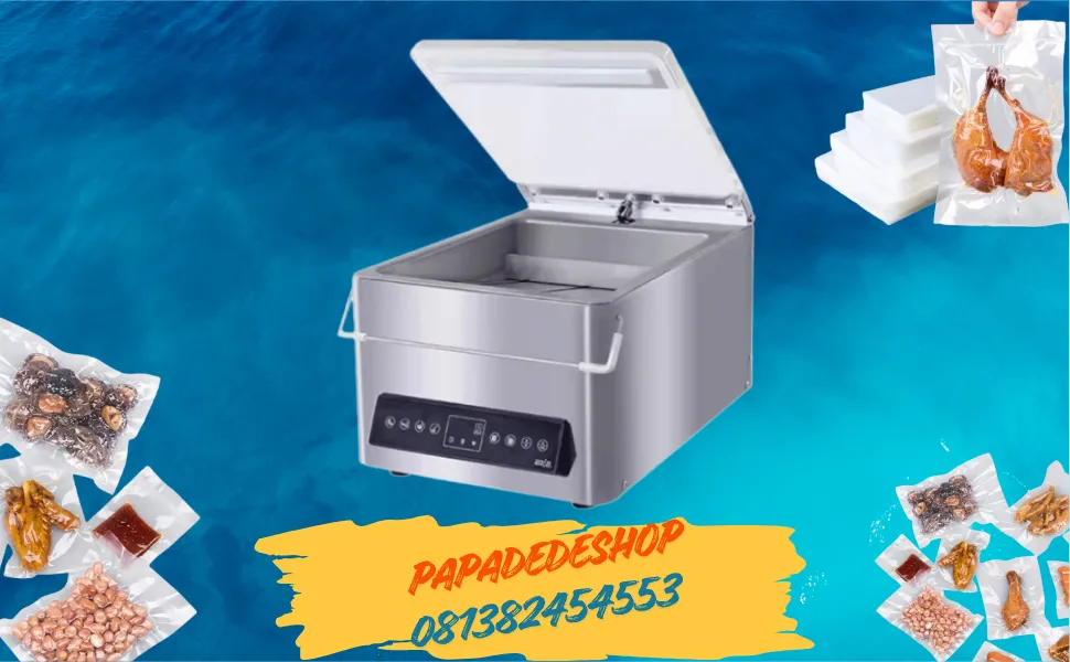 Jual Mesin Vacuum Sealer Pengemas Vakum Automatic Table Vacuum Sealer Packaging Machine HVC-210T/1D
