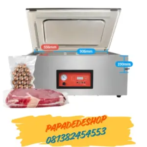 Jual Mesin Vacuum Sealer Pengemas otomatis Single Chamber Vacuum Sealing Sealer Packing Machine DZQ-900T