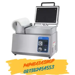 Jual Mesin Vacuum Sealer Pengemas otomatis Table Type Tray Skin Pack Vacuum Packaging Machine HVT-320TS