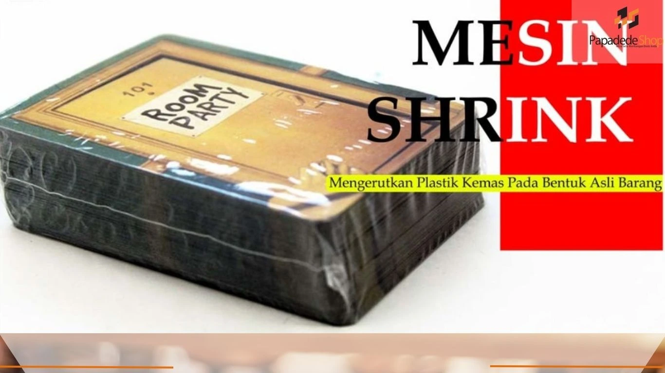 Jual Mesin Shrink Packaging otomatis untuk penyusutan plastik kemasan dari PAPADEDESHOP Indonesia. di jakarta
