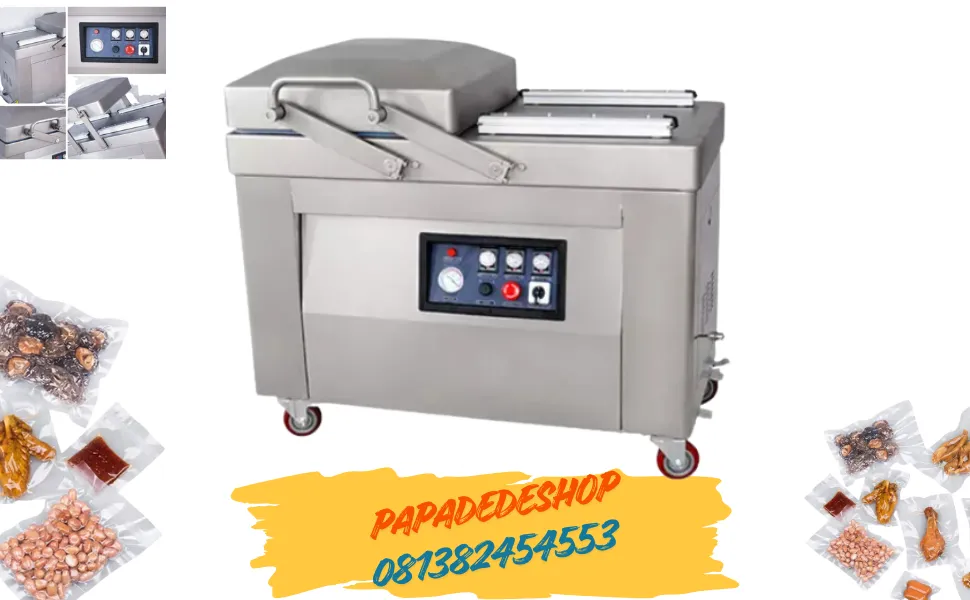Jual Mesin Vacuum Sealer Pengemas otomatis Double Chamber Vacuum Sealer Machine HVC-410/2SB