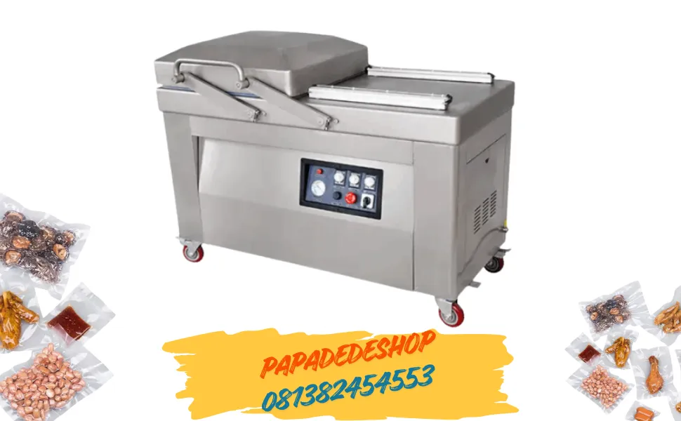 Jual Mesin Vacuum Sealer Pengemas otomatis Double Chamber Vacuum Sealer Packing Machine HVC-510S/2B