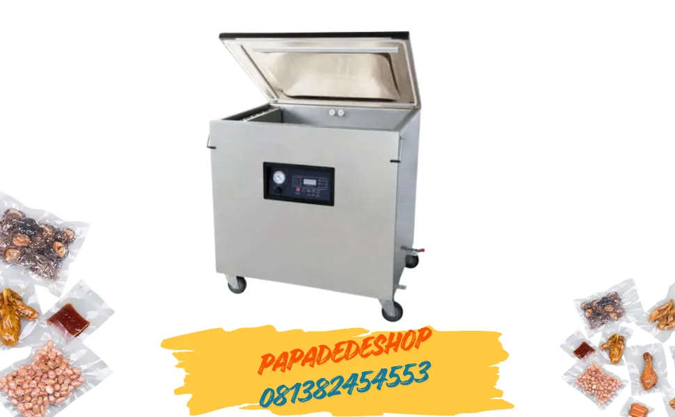 Jual Mesin Vacuum Sealer Pengemas otomatis Heavy Duty Food Single Chamber Vacuum Sealer Machine DZ-800/2L