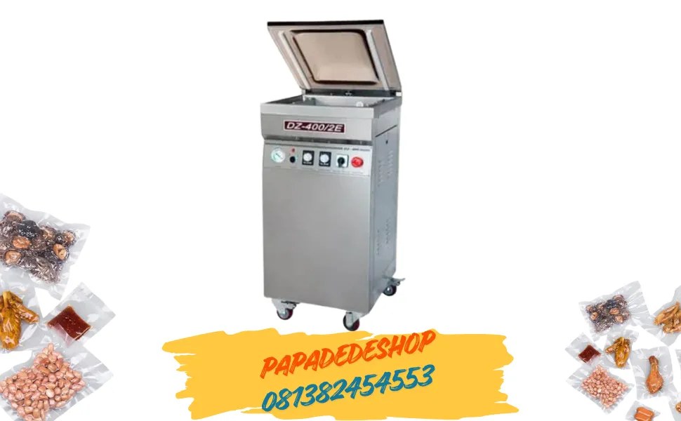 Jual Mesin Vacuum Sealer Pengemas otomatis Single Chamber Vacuum Sealer Packing Machine DZ-400/2E
