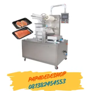 Jual Mesin Vacuum Sealer Pengemas otomatis Tray Gas Flush Vacuum Packaging Machine HVT-450F/2