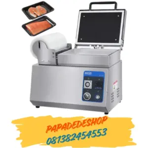 Jual Mesin Vacuum Sealer Pengemas otomatis Tray Sealers Vacuum Film Skin Thermoforming Packaging Sealing Machine HVT-240TS