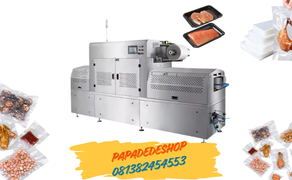 Jual Mesin Vacuum Sealer Pengemas otomatis Tray Vacuum Packaging Machine HVT-350AZ