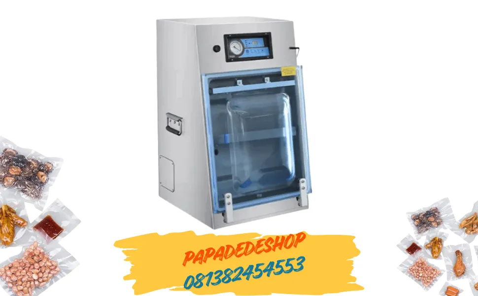 Jual Mesin Vacuum Sealer Pengemas otomatis Vertical Single Chamber Vacuum Sealer Packaging Machine for Rice HVV-410T/1A