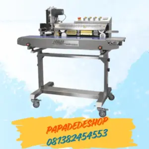 Heat Continuous Band Sealing Machine for Plastic Bags with Color Ribbon FRS-1010III