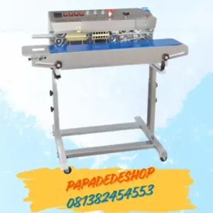 Jual Plastic Continuous Band Sealing Machines for Packaging with Solid Ink Coding FRM-810III hualian