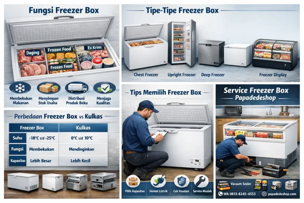 Fungsi Freezer Box dan Tipe-Tipe Freezer Box yang Perlu Diketahui Sebelum Membeli