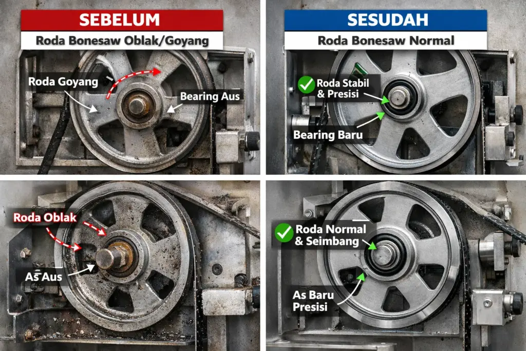 Roda Bonesaw Goyang? Ini Penyebab Overbose Roda Atas dan Bawah serta Cara Mengatasinya