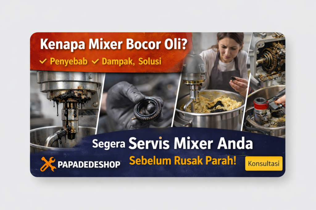 Kenapa Mixer Mengeluarkan Oli? Ini Penyebab, Dampak, dan Cara Mengatasinya Secara Tuntas