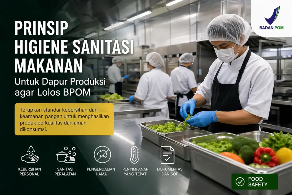 Prinsip Higiene Sanitasi Makanan untuk Dapur Produksi agar Lolos BPOM