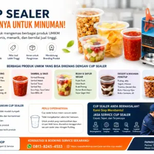 Cup Sealer Bukan Hanya untuk Minuman Rahasia UMKM Mengemas Snack, Sambal, dan Produk Makanan Agar Lebih Menarik dan Laris-